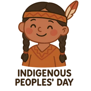 Illustration of Indigenous Peoples' Day - American
