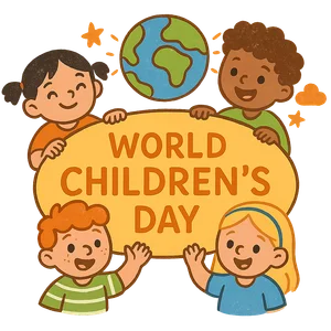 Illustration of World Children's Day
