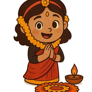 Illustration of Tihar - Nepali