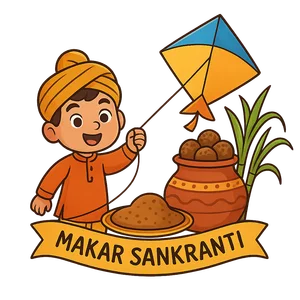 Illustration of Makar Sankranti - Indian