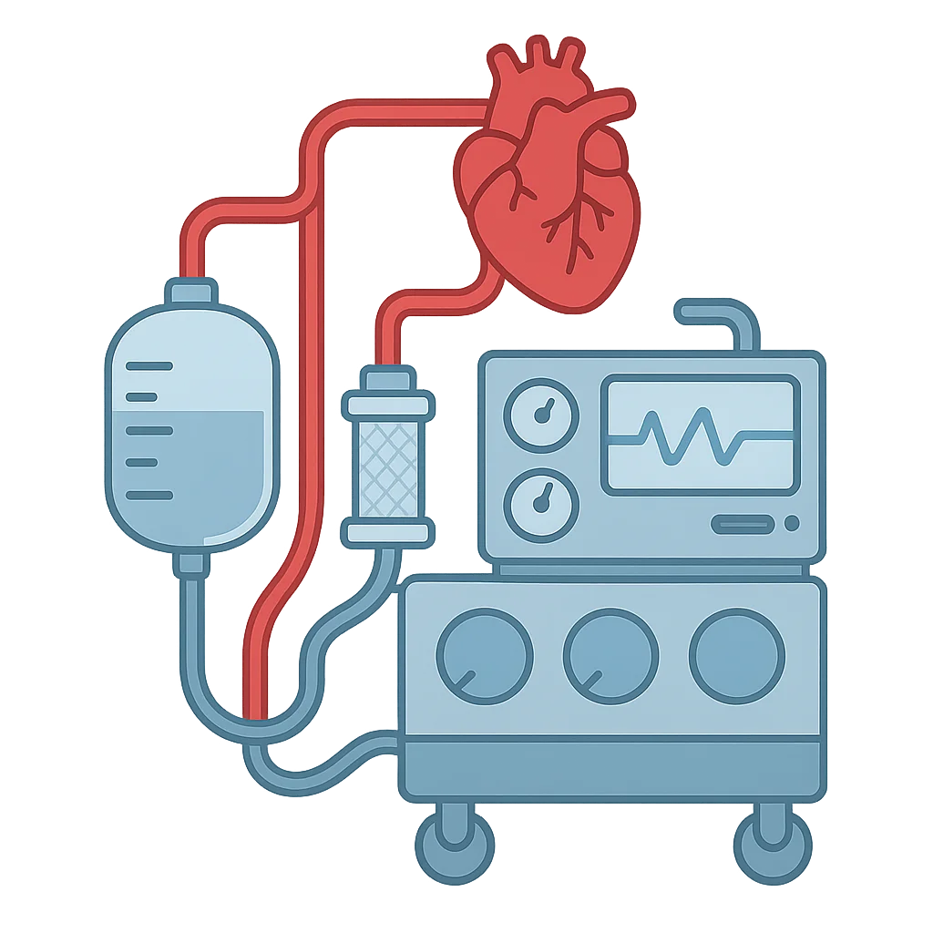 Illustration of Heart Lung Machine