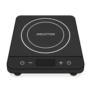 Illustration of Induction Cooktop
