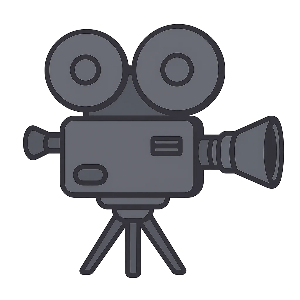 Illustration of Motion Picture Camera