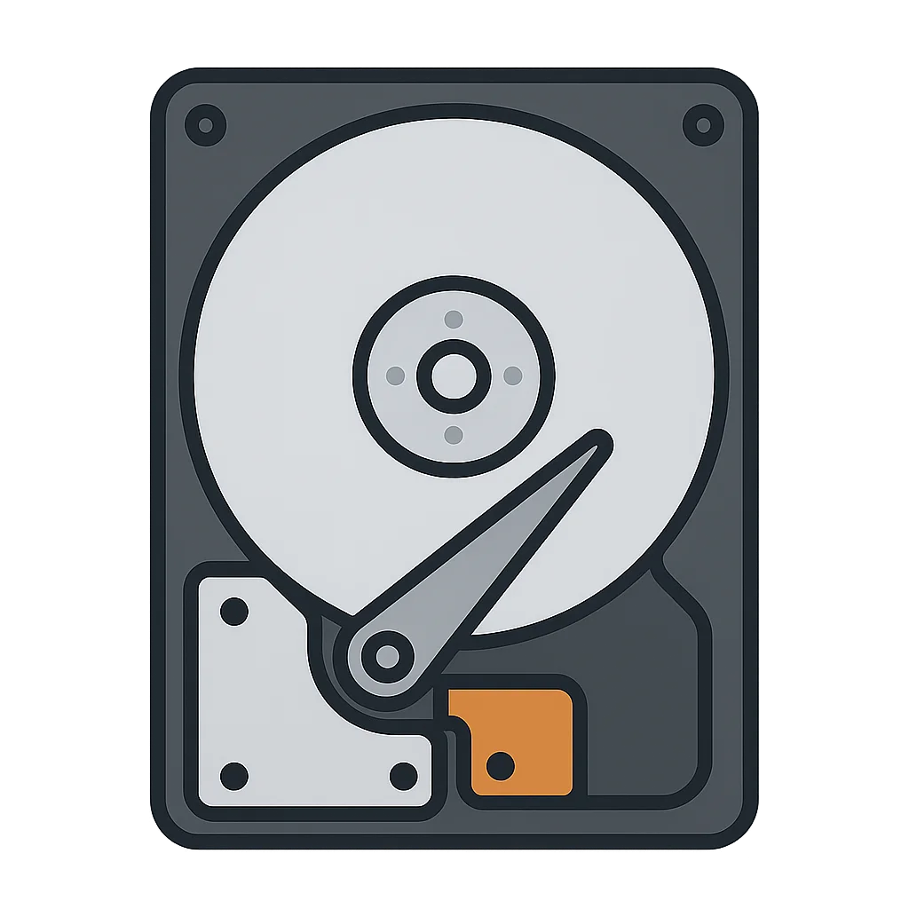 Illustration of Hard Disk Drive