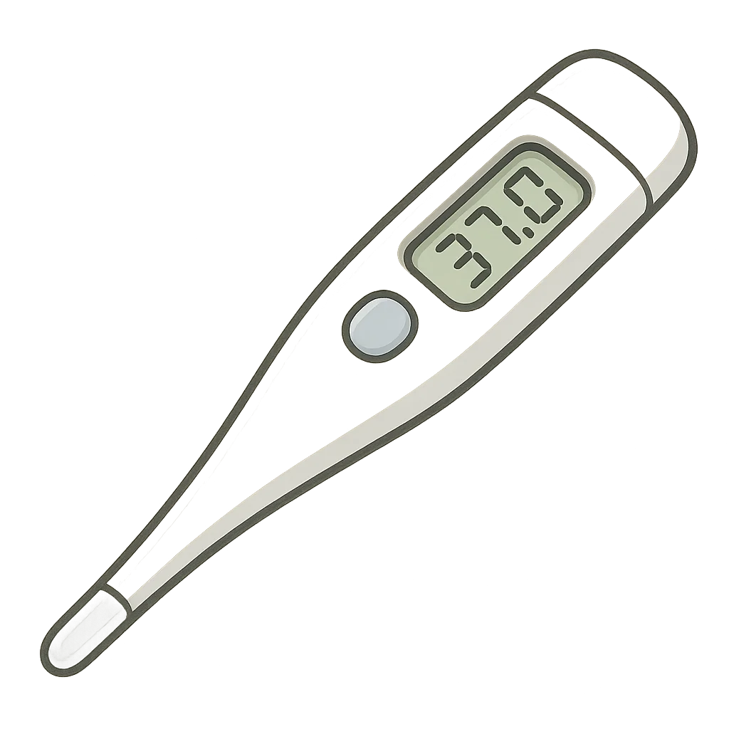 Illustration of Digital Thermometer