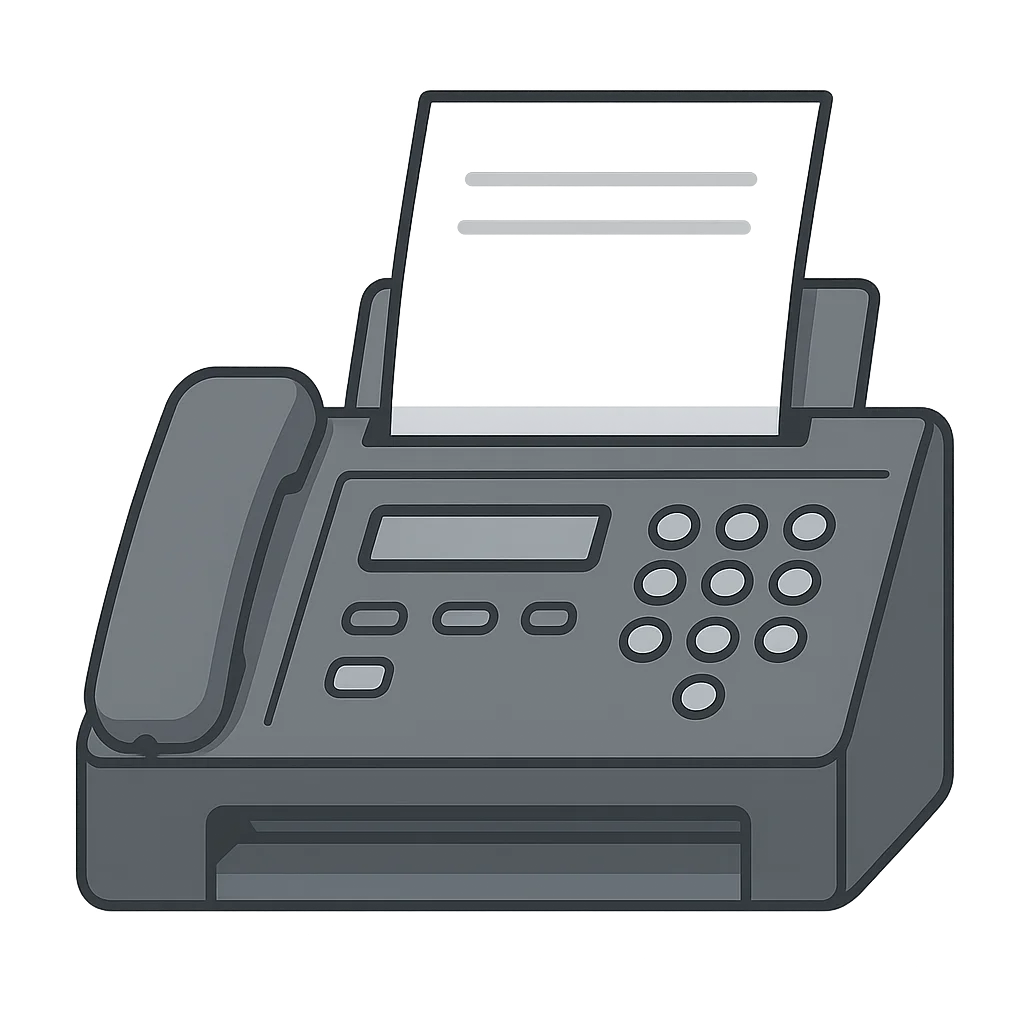 Illustration of Fax Machine
