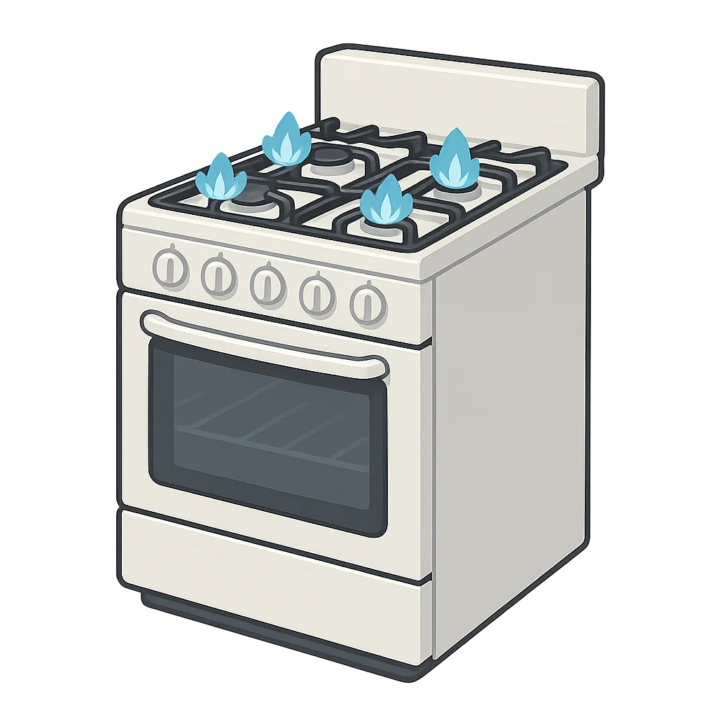 Illustration of Gas Stove