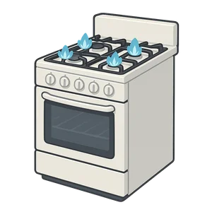 Illustration of Gas Stove