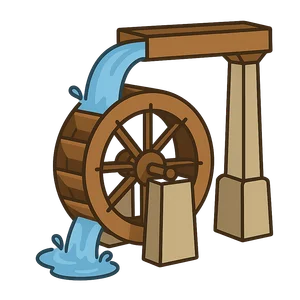 Illustration of Water Wheel