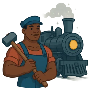 Illustration of John Henry - American