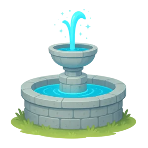 Illustration of Fountain of Youth - European