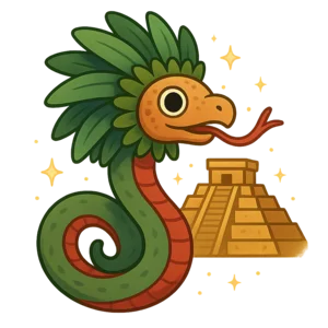 Illustration of Quetzalcoatl - Aztec