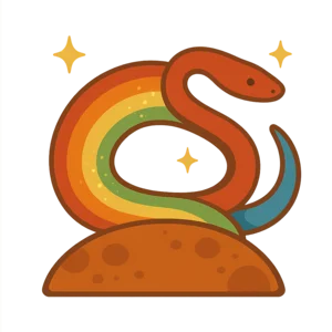 Illustration of The Rainbow Serpent - Aboriginal Australian