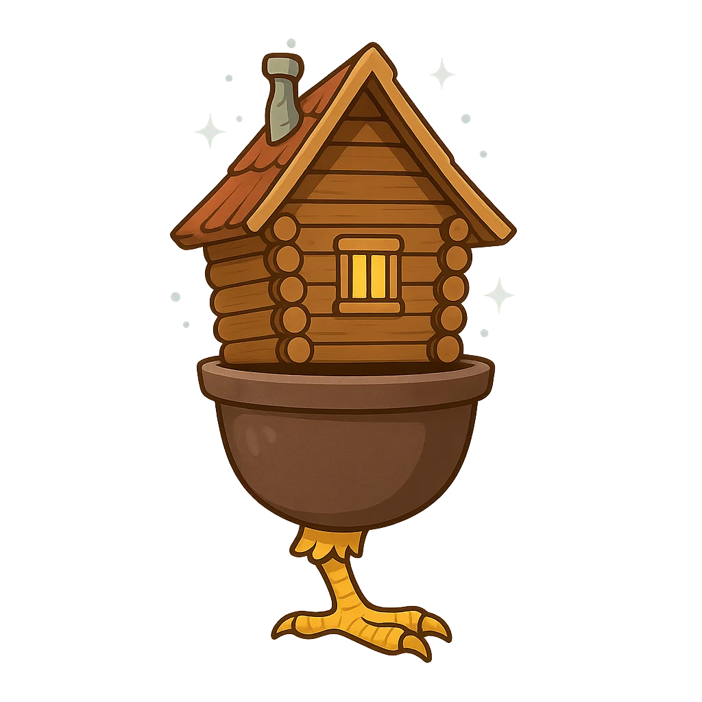 Illustration of Baba Yaga - Slavic