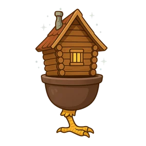 Illustration of Baba Yaga - Slavic