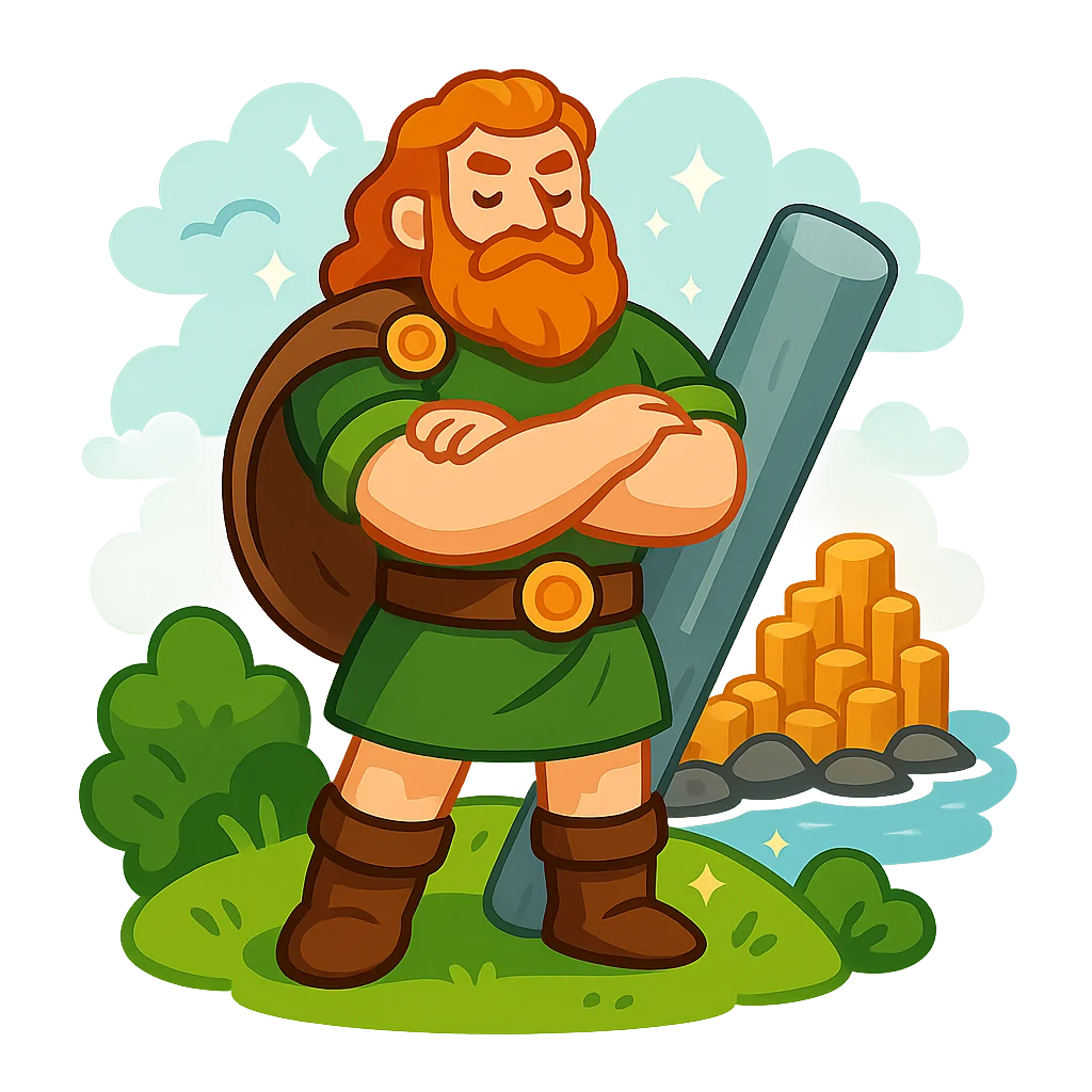 Illustration of Finn MacCool - Irish