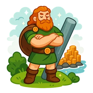 Illustration of Finn MacCool - Irish