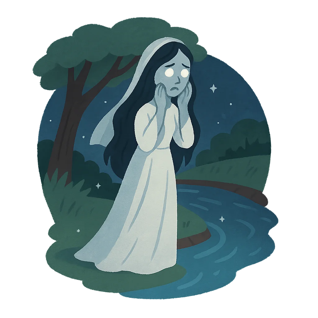Illustration of La Llorona - Latin American