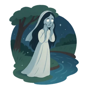Illustration of La Llorona - Latin American