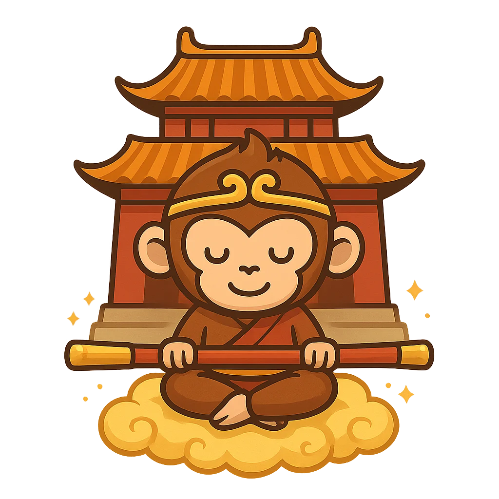 Illustration of Monkey King and the Journey West - Chinese