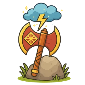 Illustration of Perun - Slavic