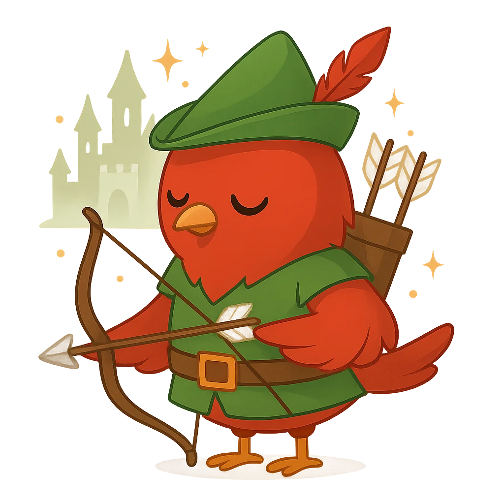 Illustration of Robin Hood - English