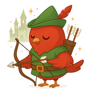 Illustration of Robin Hood - English