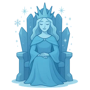 Illustration of The Snow Queen - Danish