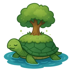 Illustration of Turtle Island - Native American