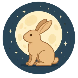 Illustration of The Rabbit in the Moon - Mexican