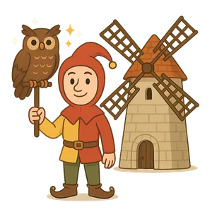 Illustration of Till Eulenspiegel - German