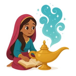 Illustration of Scheherazade