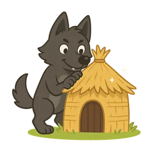 Illustration of The Big Bad Wolf