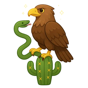 Illustration of Legend of the Eagle and the Serpent