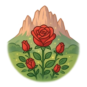 Illustration of King Laurin's Rose Garden