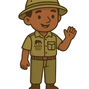 Illustration of Kenya Wildlife Service
