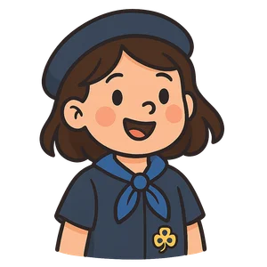 Illustration of Girl Guides
