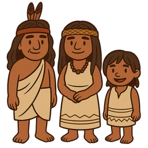 Illustration of Ahwahneechee People
