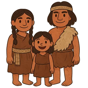 Illustration of Ancestral Puebloans