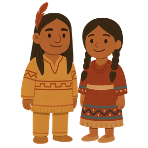 Illustration of Anishinaabe Peoples