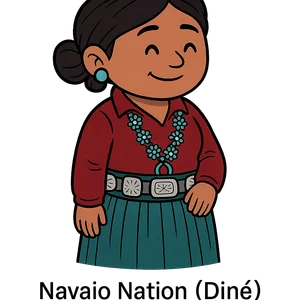 Illustration of Navajo Nation (Diné)