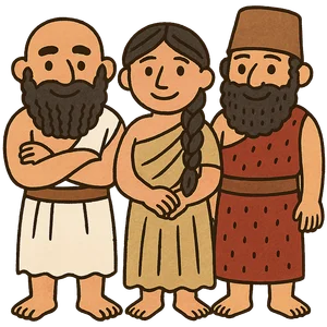 Illustration of Sumerians
