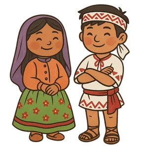 Illustration of Rarámuri People