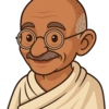 Portrait of Mahatma Gandhi
