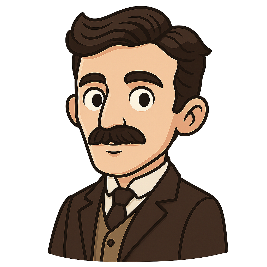 Portrait of Nikola Tesla