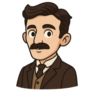 Portrait of Nikola Tesla