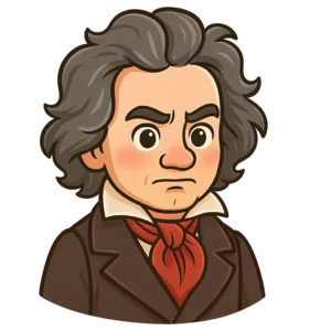 Portrait of Ludwig van Beethoven
