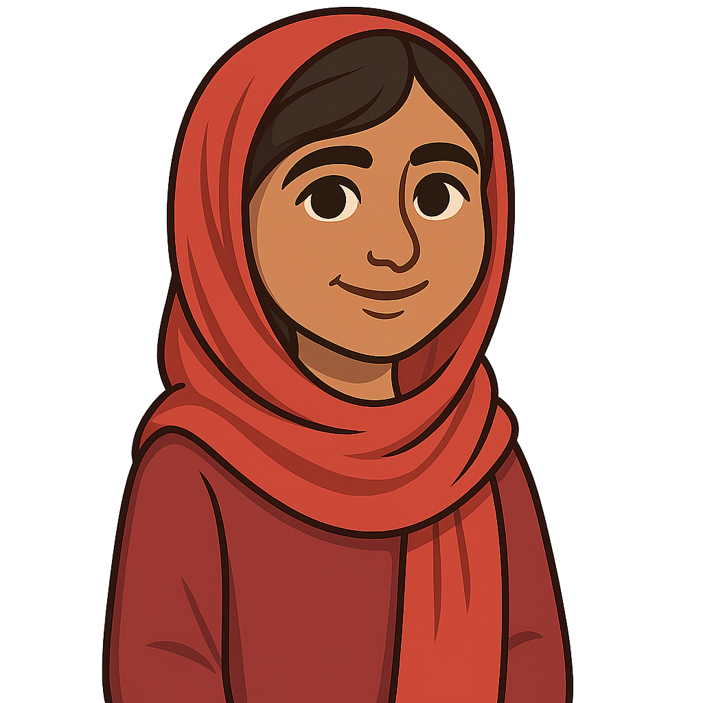 Portrait of Malala Yousafzai