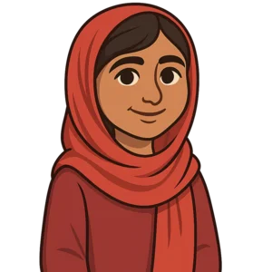 Portrait of Malala Yousafzai