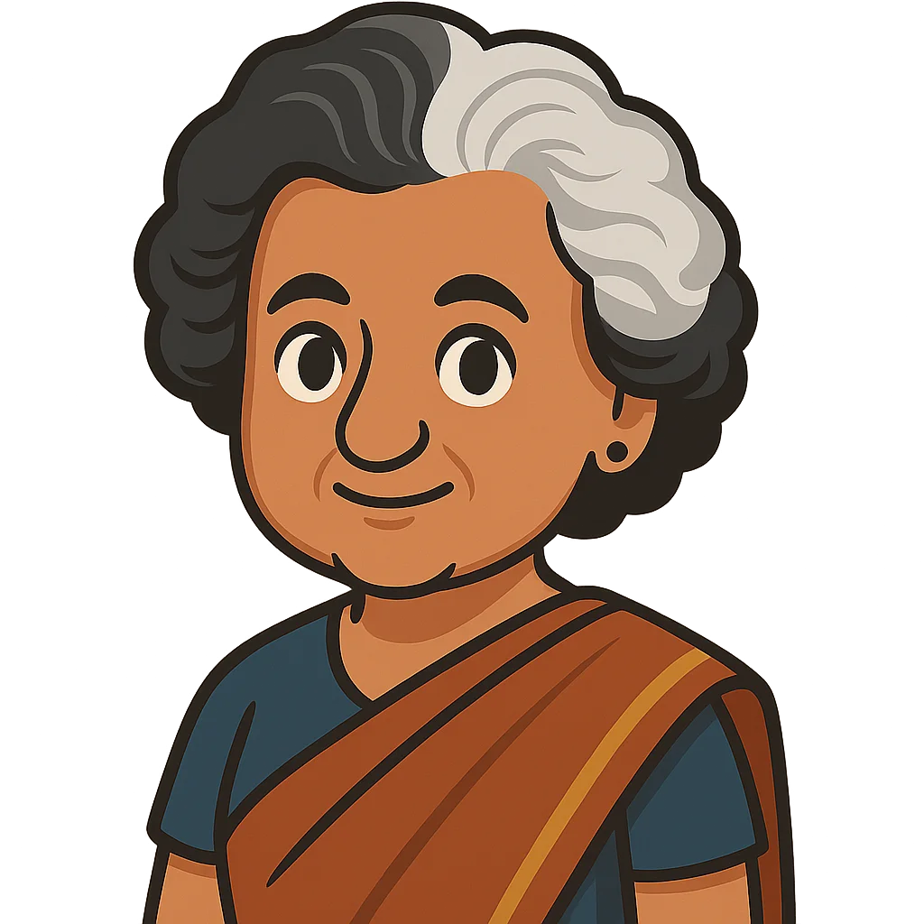 Portrait of Indira Gandhi